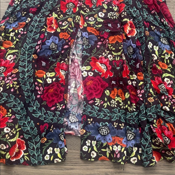 Jaase | Colourful Floral Print Smocked Waist Long Maxi Dress Size Small - Picture 3 of 13